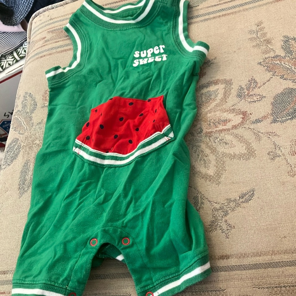 Cat & jack watermelon romper 6-9 months